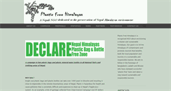 Desktop Screenshot of plasticfreehimalaya.org